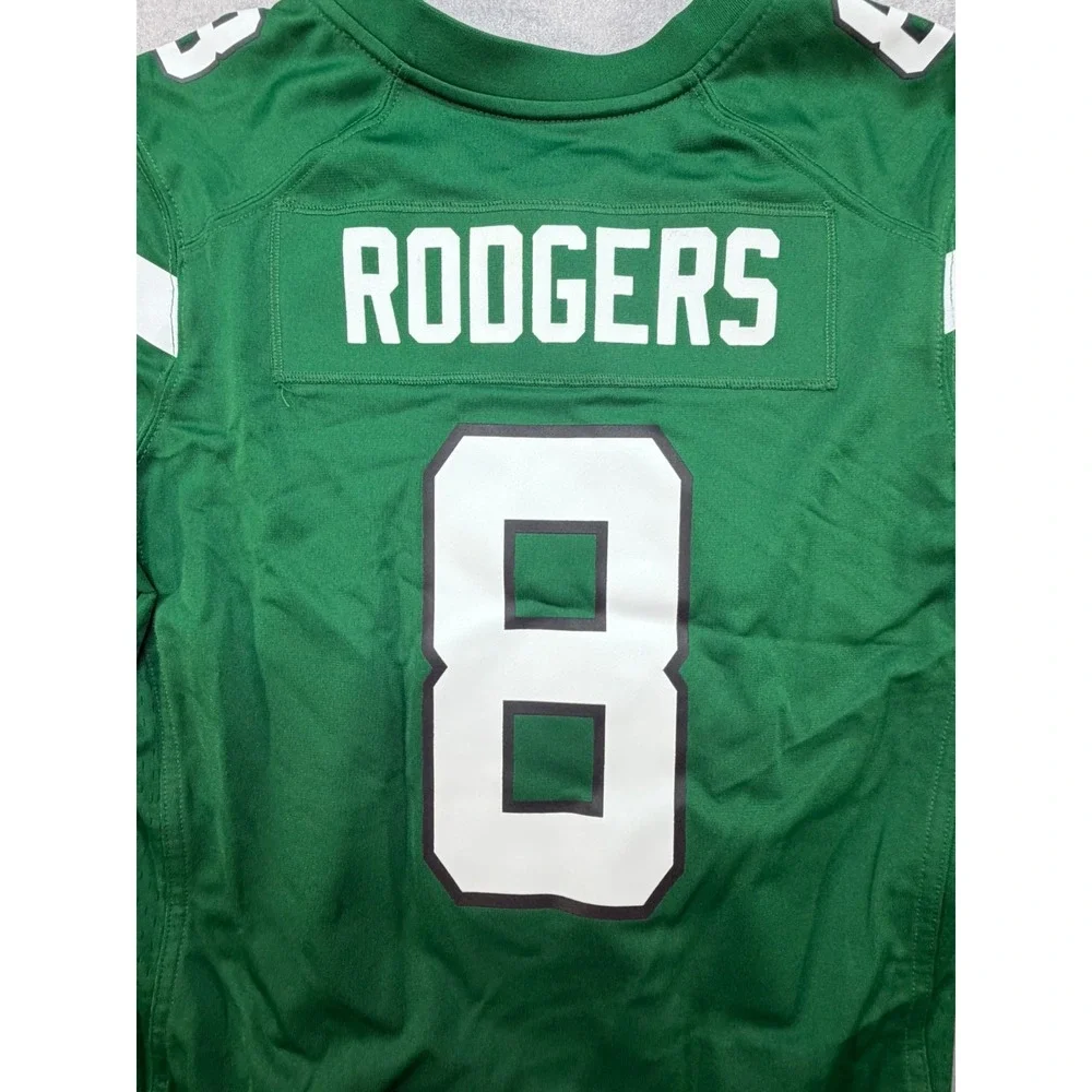 New Nike Women On Field Aaron Rodgers New York Jets Green Jersey Size Medium